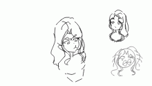 trying to draw my hair style like