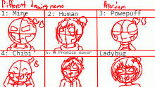 Different styles meme preview